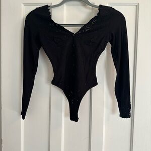 Anti-Flirt Bodysuit Blk -sz 1 (XS) -Paris